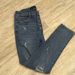 Aeropostale high-rise button front stretch Jean – size 10 regular